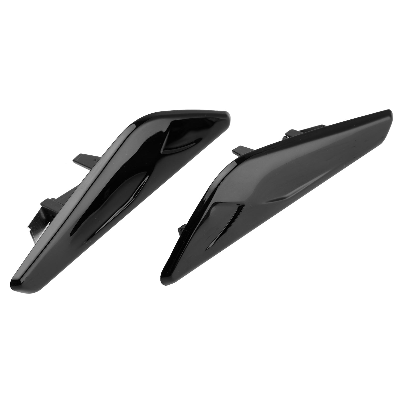 Vasen ja oikea etusiipi BMW X3 F25 X4 F26, musta koristelu 51117338569+51117338570