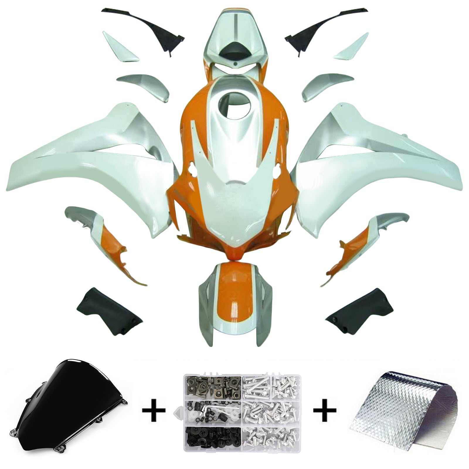 Kit de carénage injecté en plastique ABS pour Honda CBR1000RR 2008-2011