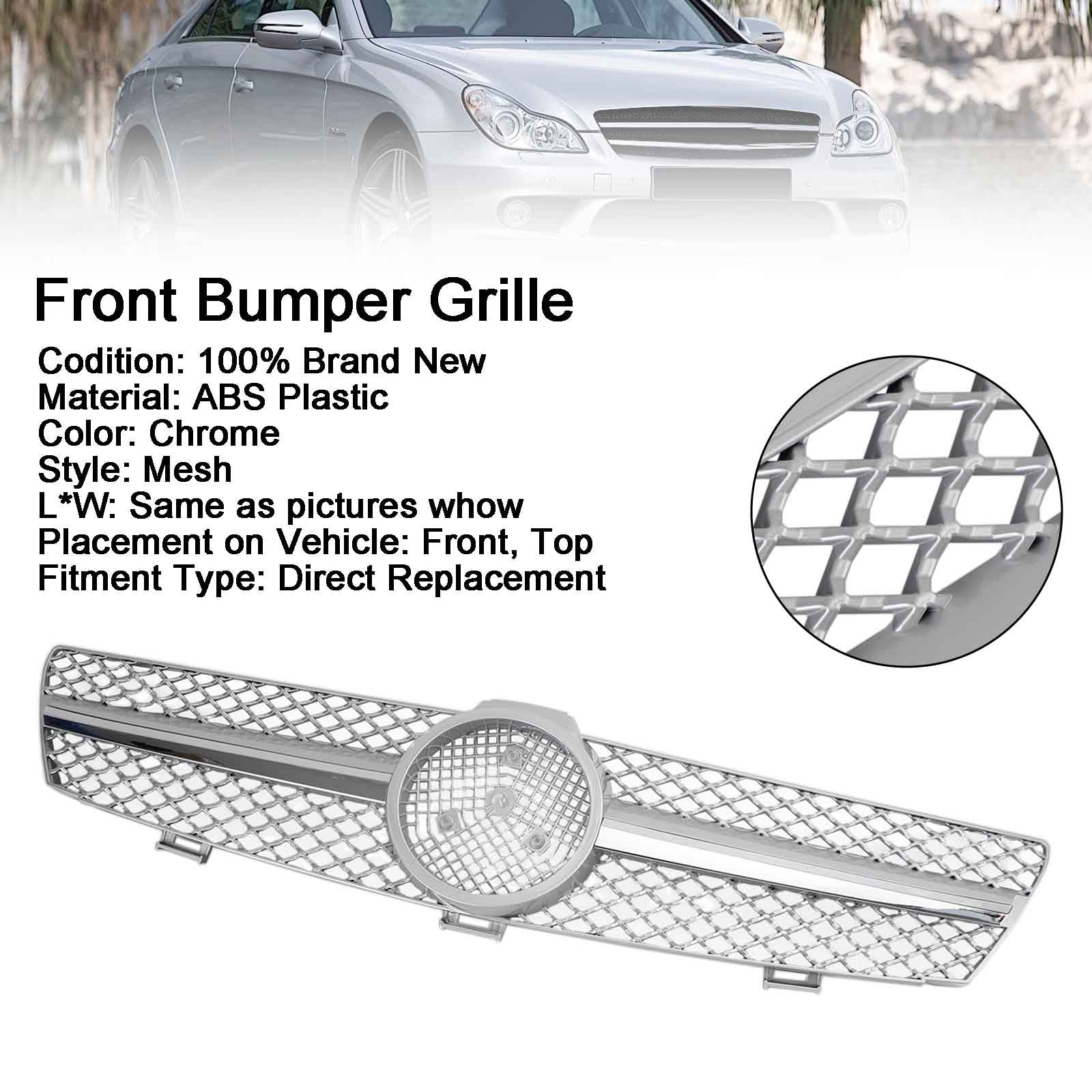 Voorbumpergrille voor Mercedes Benz W219 CLS350 CLS500 CLS550 2005-2008