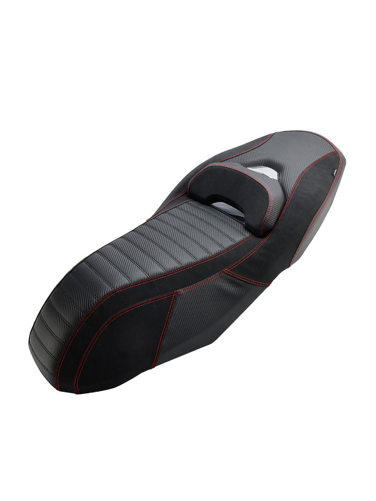 Asiento de pasajero completo para pasajeros para Yamaha X-Max 300 2023-2024, rojo