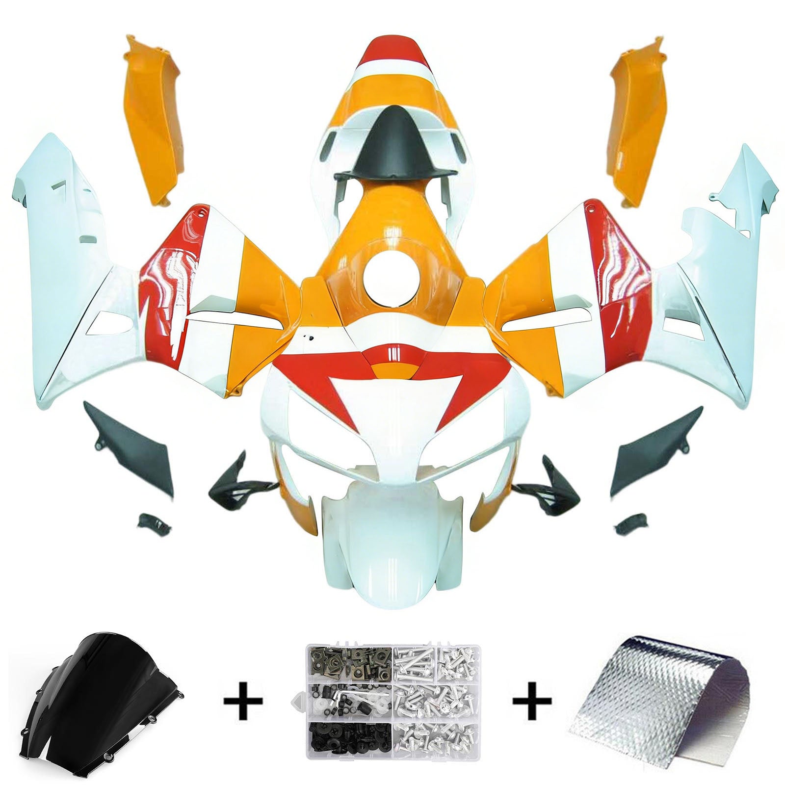 Kit de carénage par injection, carrosserie en plastique ABS pour Honda CBR600RR 2003-2004 F5