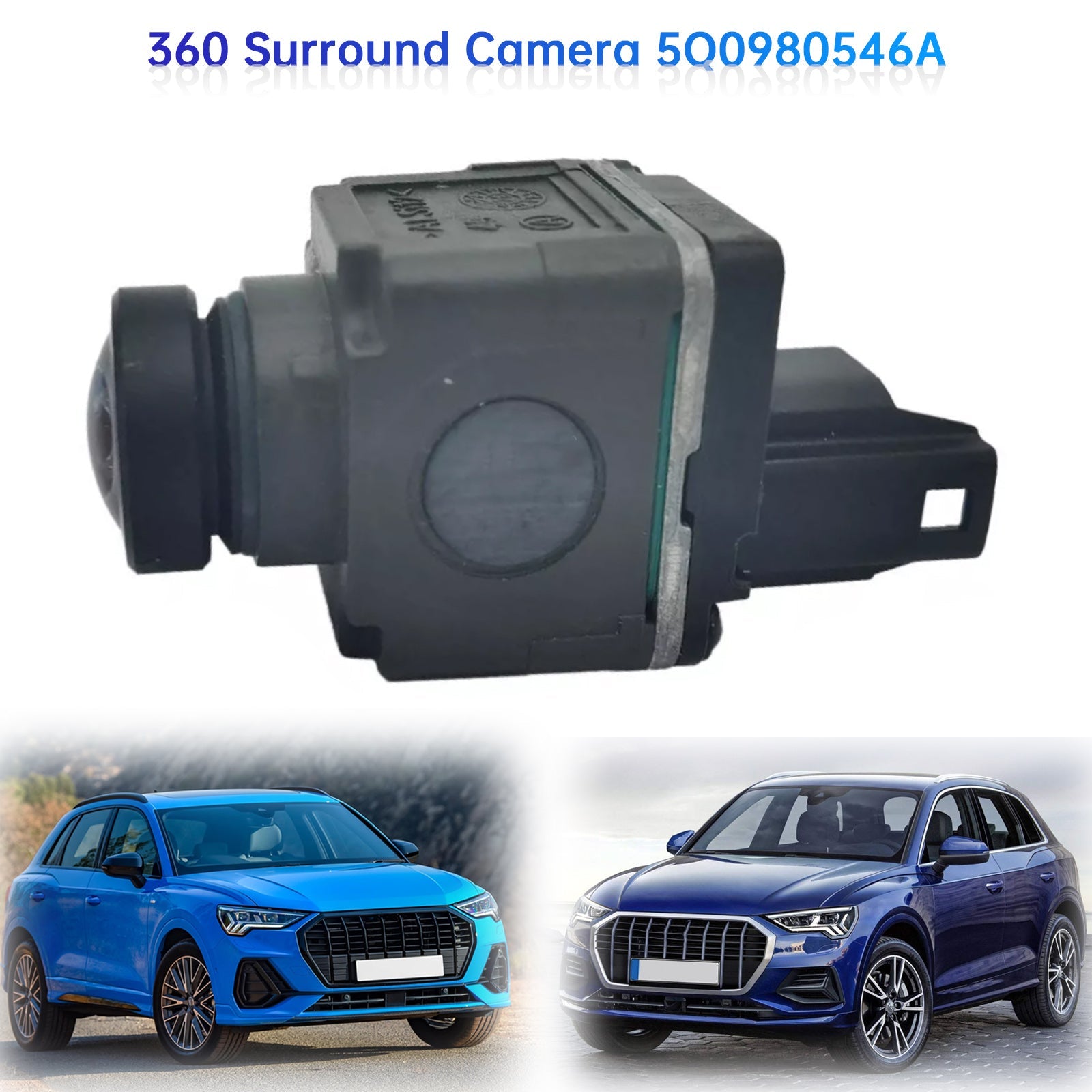 360 ° Panoramska sprednja kamera za Audi A4 B5 B6 A5 A8 A8 Q5 Porsche 5Q0980546A