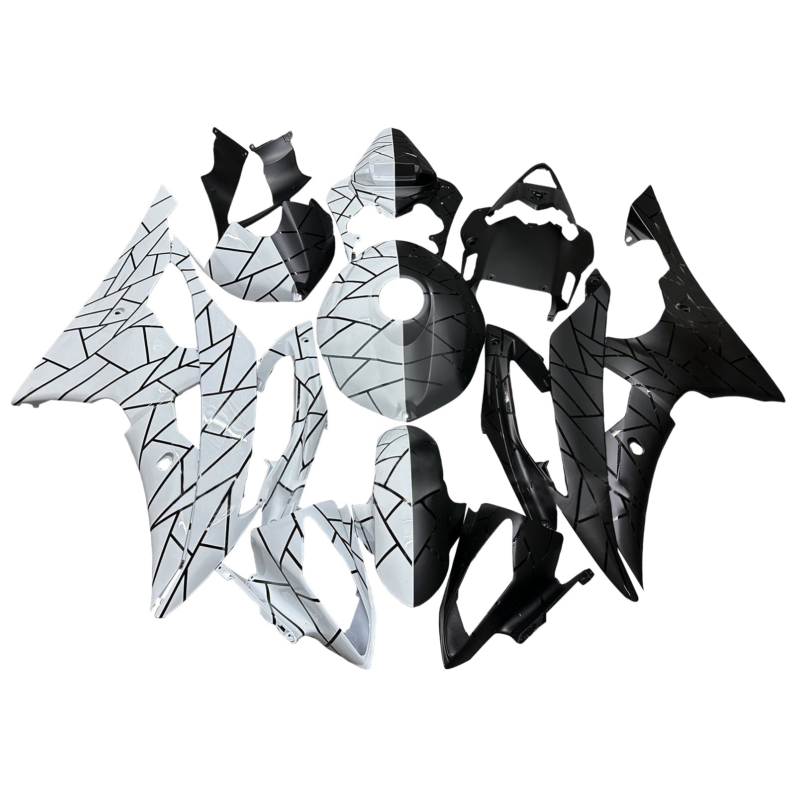 Komplet oklepa iz ABS plastike za Yamaho YZFR6 YZF-R6 2008-2016