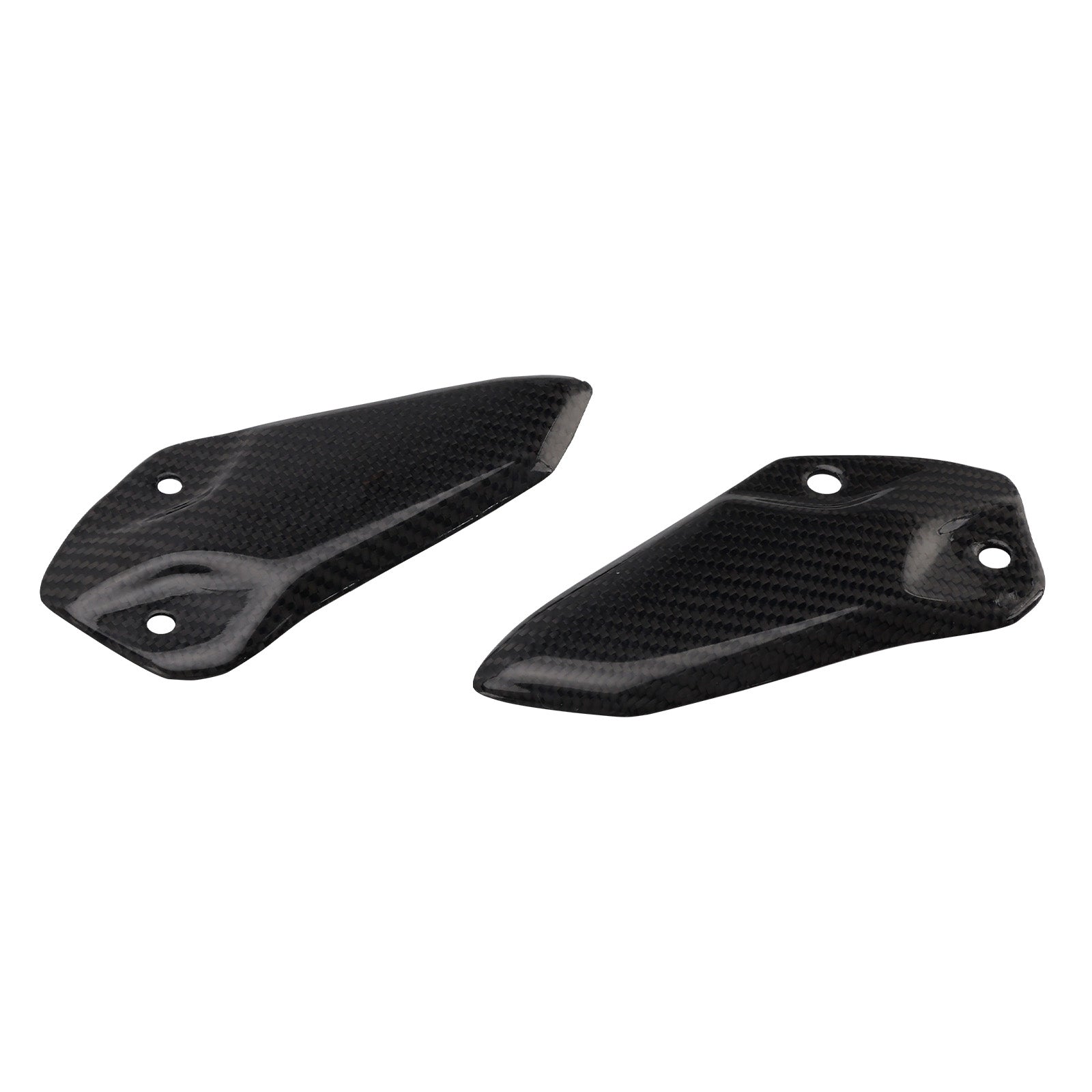 Planche de protection de pied en fibre de carbone véritable pour Kawasaki ZX-4R, ZX-4RR et ZX-25R