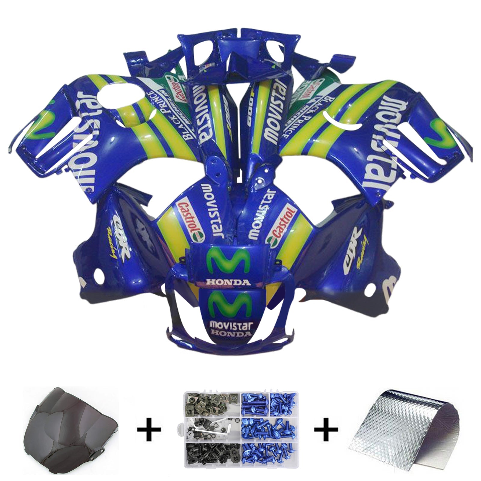 1995-1996 Honda CBR600 F3 injectiekuipset ABS kunststof carrosserie