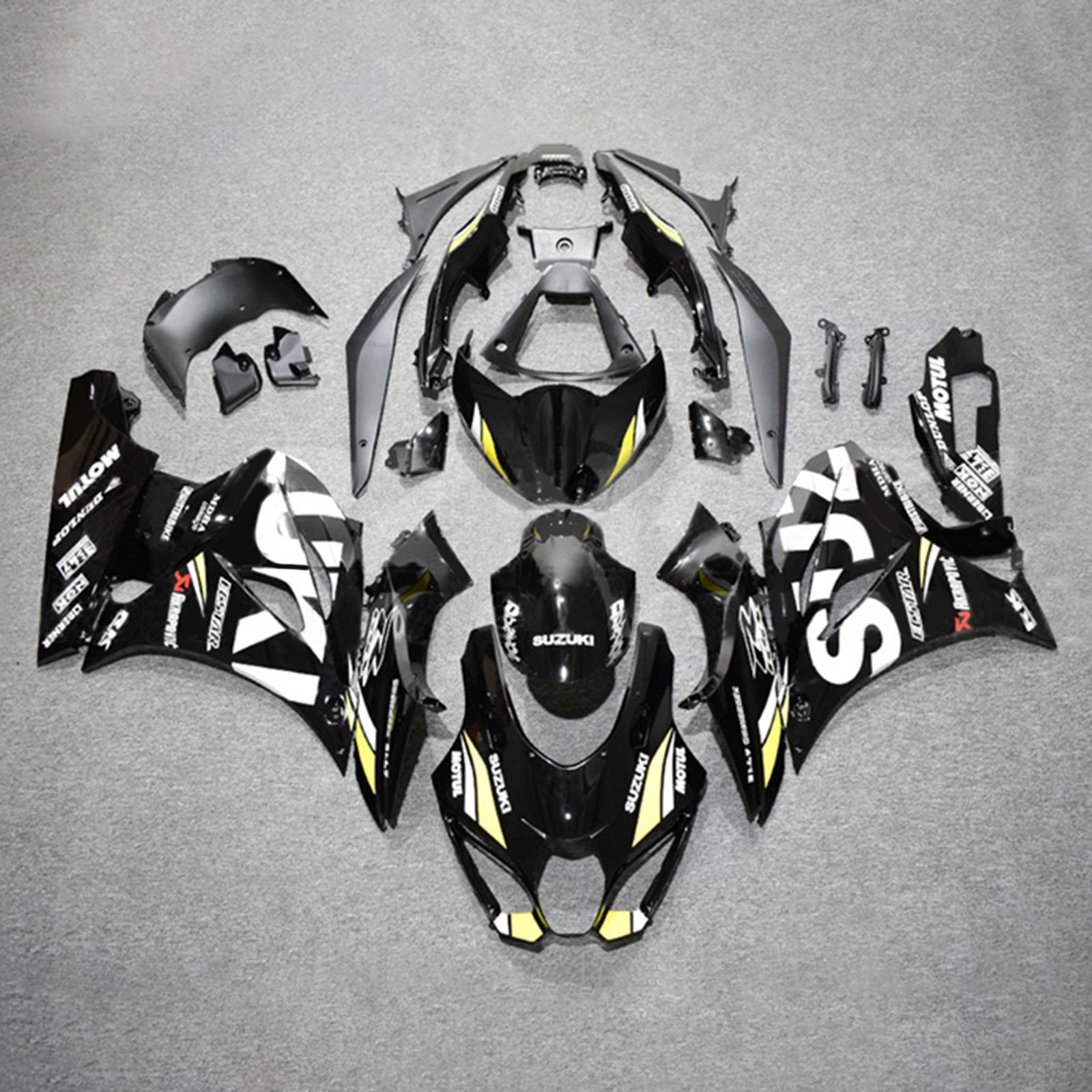 Kit di carenatura iniezione ABS di plastica per Suzuki GSXR1000 2017-2024 K17
