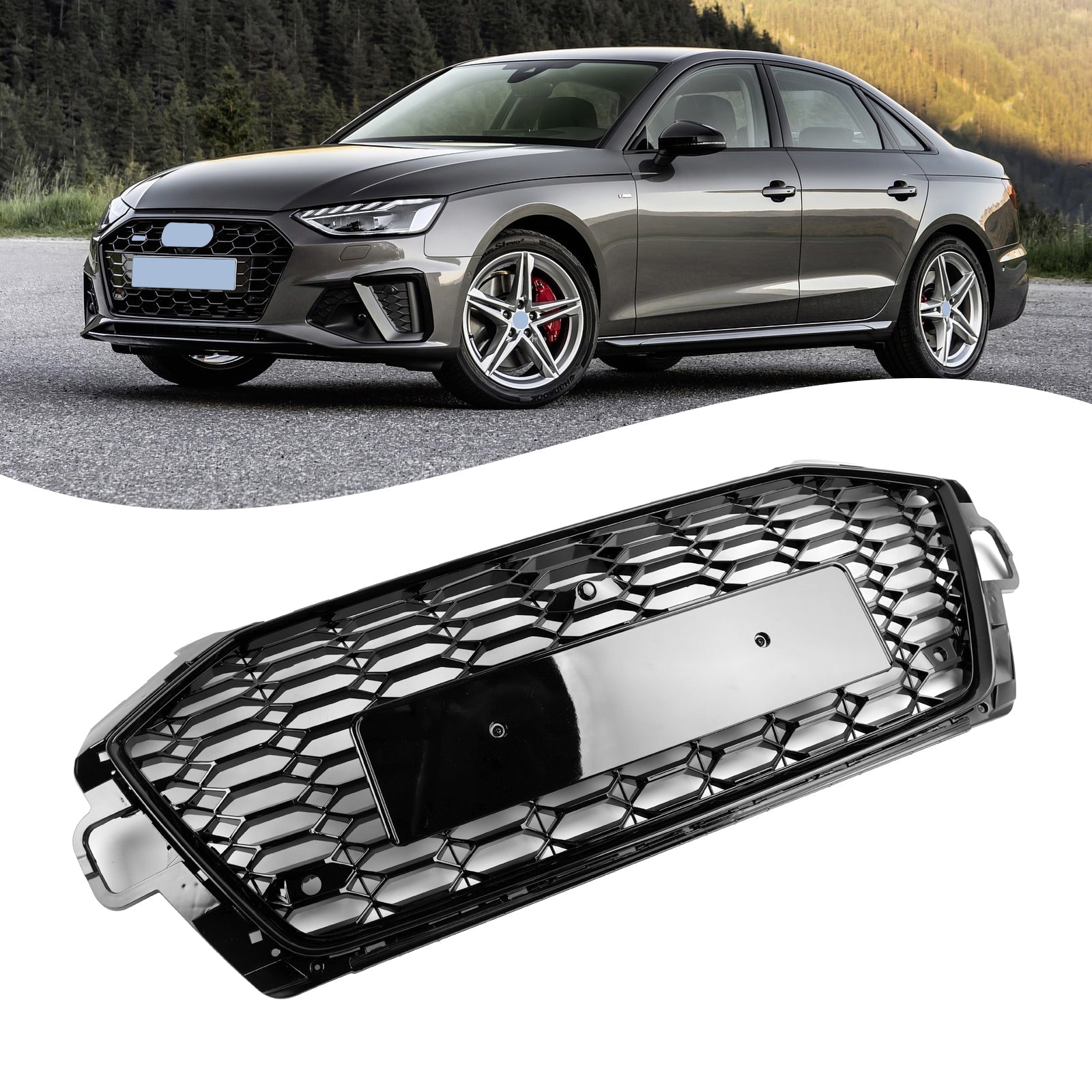 Parrilla de parachoques delantera estilo RS4 8W0853651Para Audi A4 S4 B9.5 2020-2022