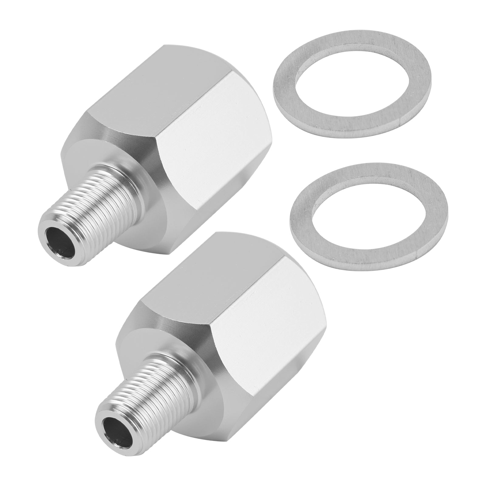 Adaptador de sensor de presión de aceite 2x 1/8NPT macho a M16-1.5 hembra