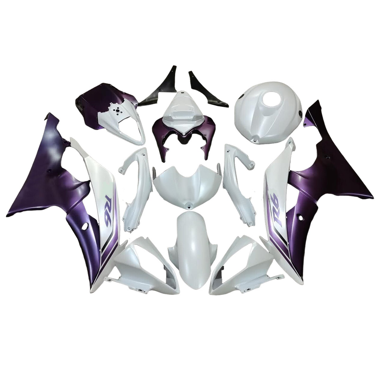 Kit carenatura iniettata in plastica ABS per Yamaha YZFR6 YZF-R6 2008-2016