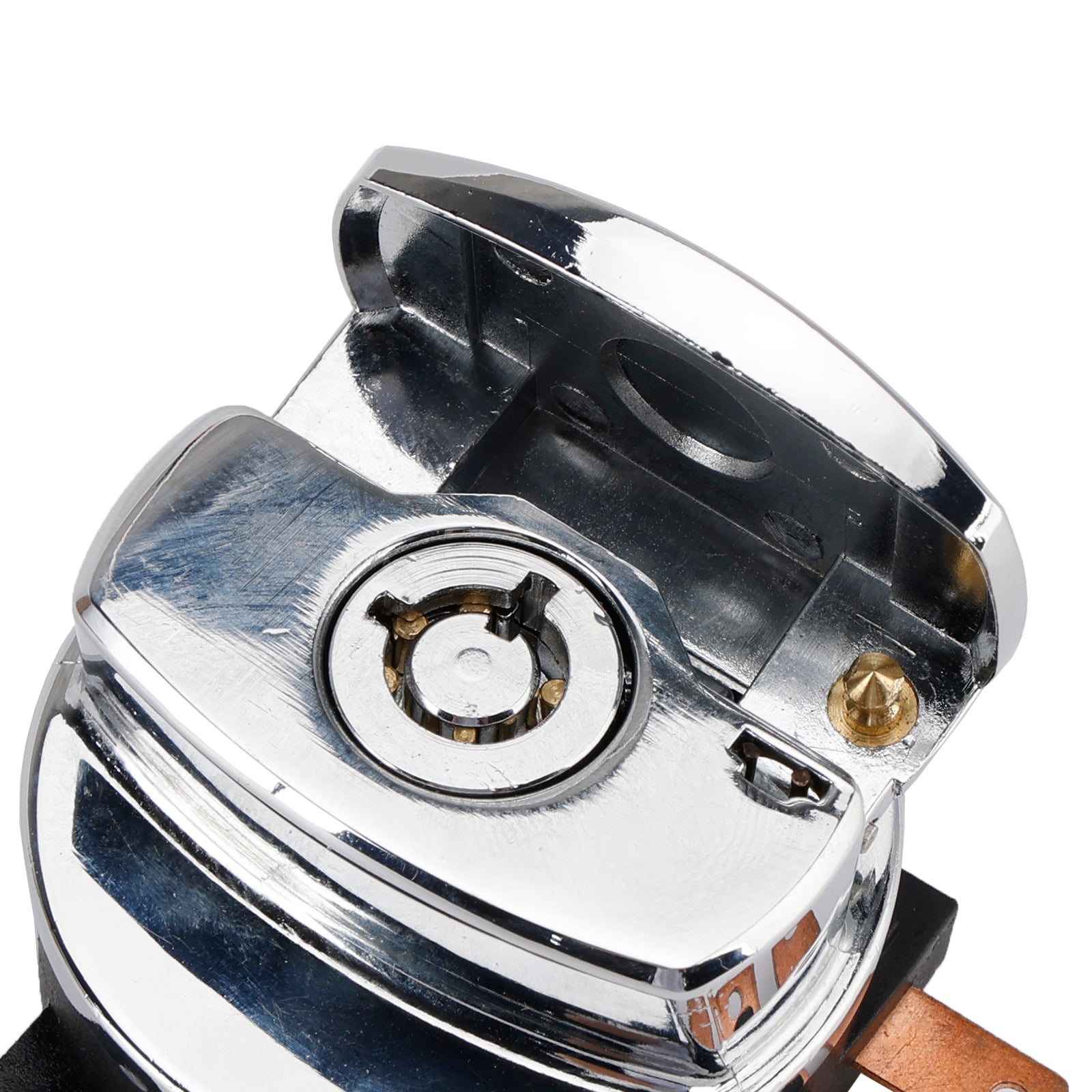 Interrupteur d'allumage chromé avec clés pour Dyna FXDWG 96-10 Softail FXST FLST 00-10