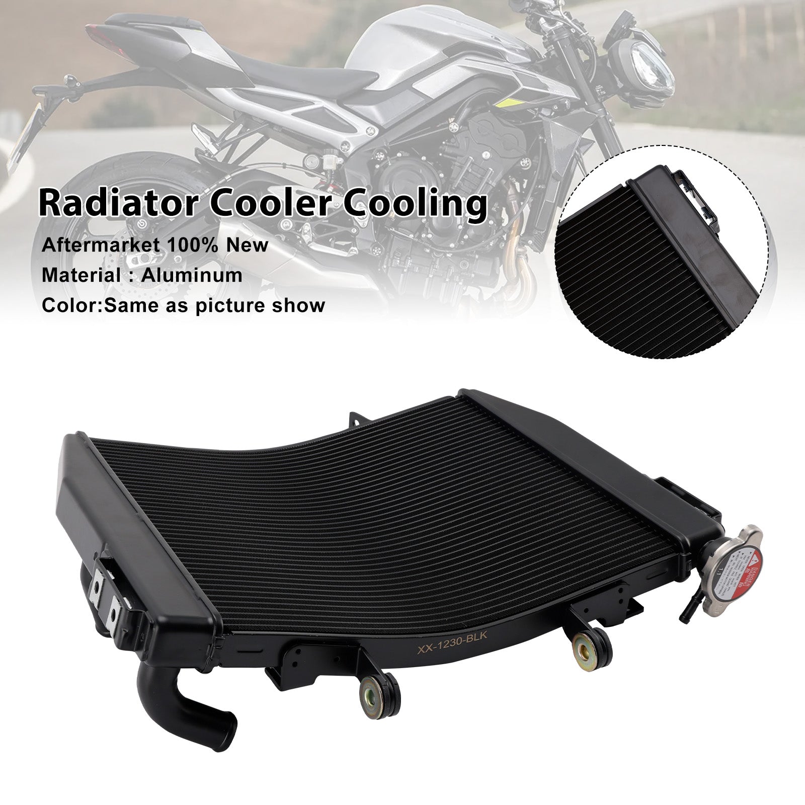 Radiatorkoeler voor Street Triple 765 R/RS-motor (2023-2025)