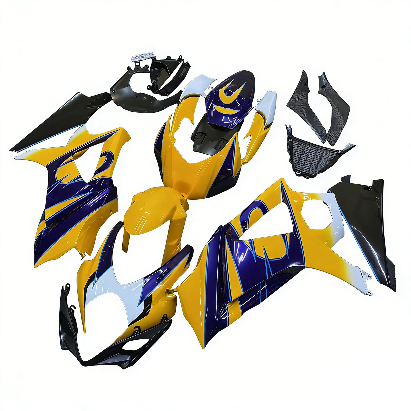 Kit de carénage par injection, carrosserie en plastique ABS, compatible avec Suzuki GSXR1000 2007-2008