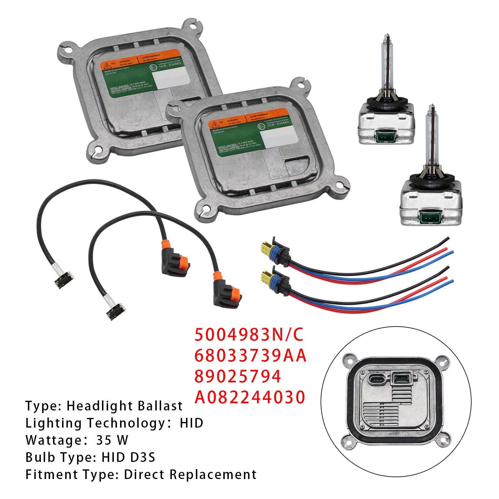 Kit de módulo de control de lastre de faros de xenón HID para Ford Mustang 2010-2019