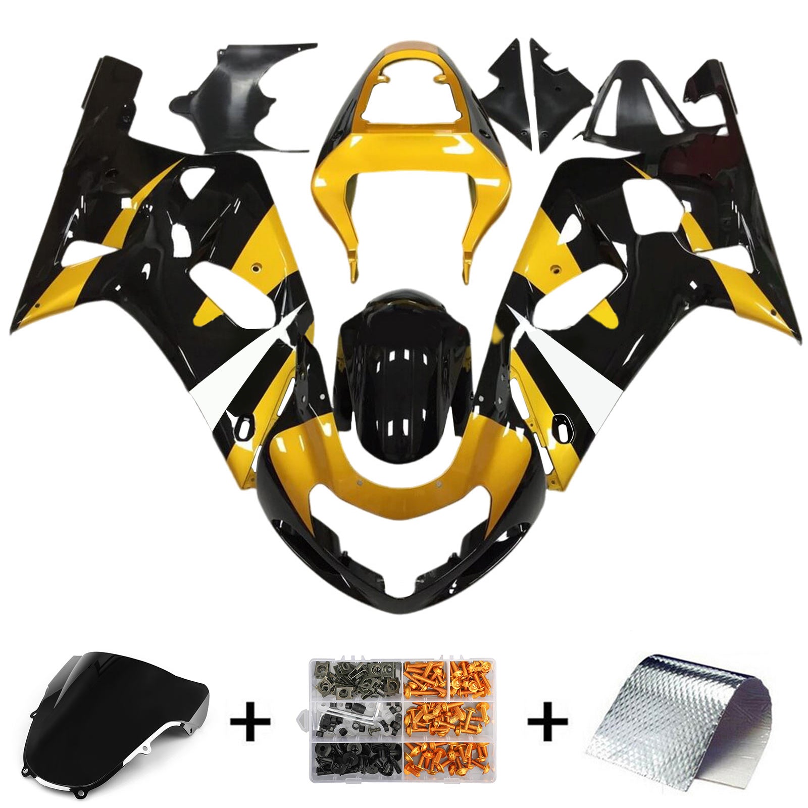 Kit de carénage en plastique injecté pour Suzuki GSXR600 2001-2003 GSXR750 2000-2003 K1