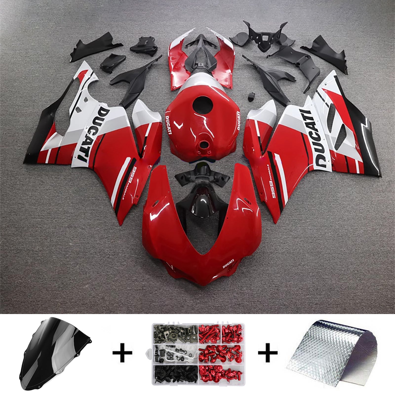 Kit de carénage d'injection Ducati 1299 2015-2020 Carrosserie Plastique ABS