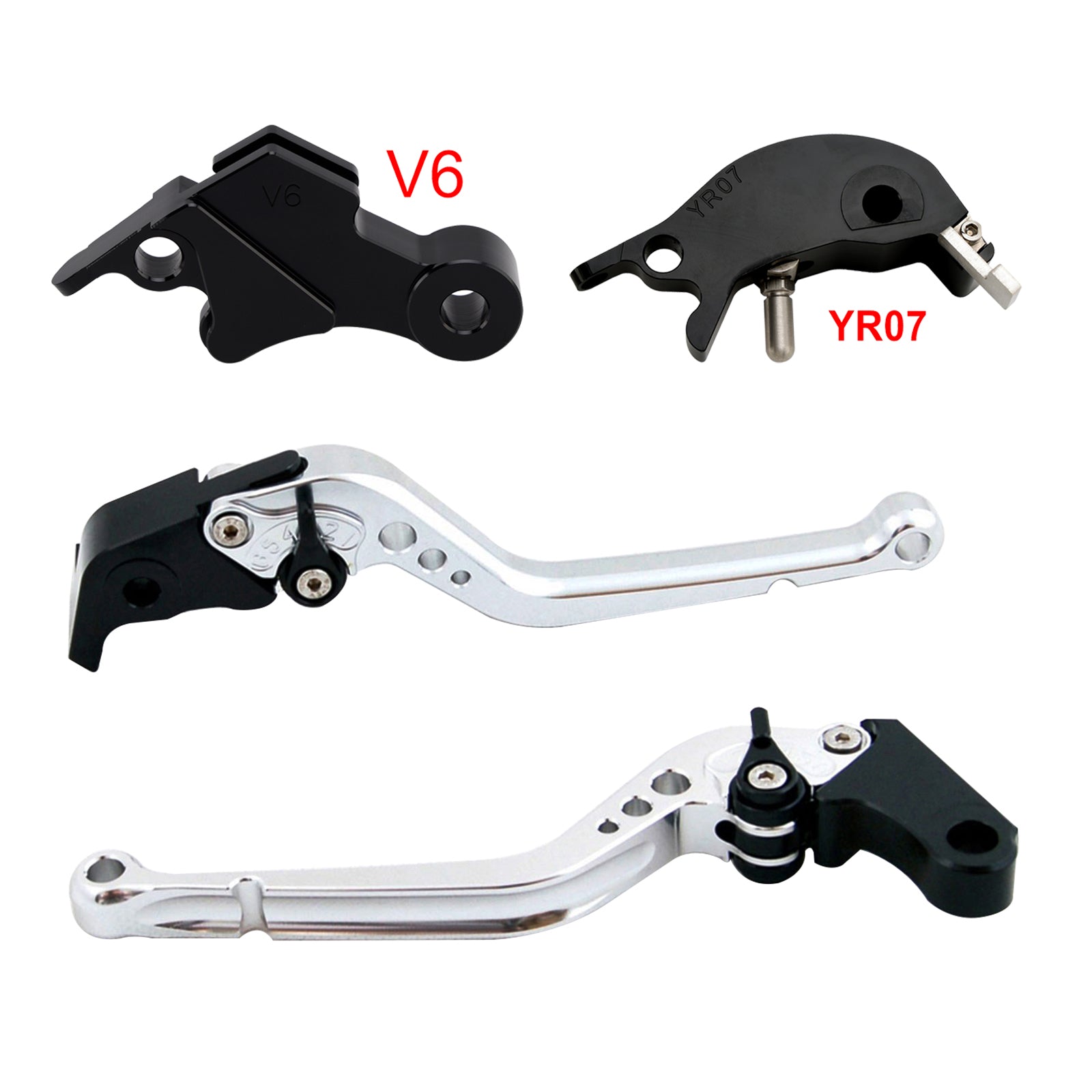 Levier de frein et d'embrayage long compatible avec YAMAHA XSR900 XSR900GP MT-09 MT-09SP 2024-2025