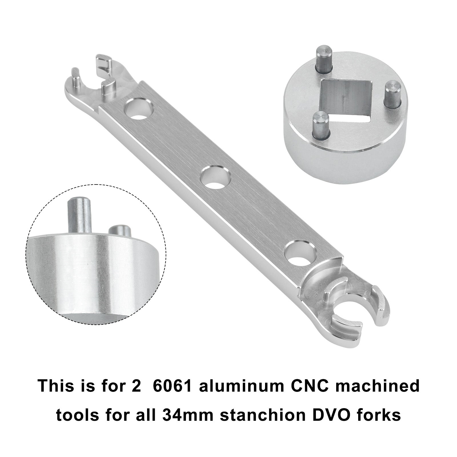 Verwijderingssleutel voor de onderste kap. Saphire/Onyx/Diamond/DVO vorkreconstructietool.