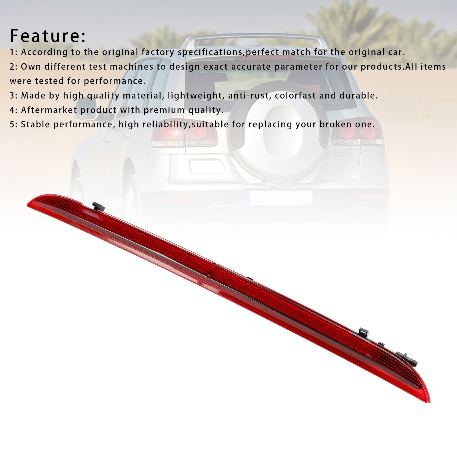 2003-2010 VW Touareg Highmount trzecie trzecie światło hamowania 7L6 7LA 7L6945097C