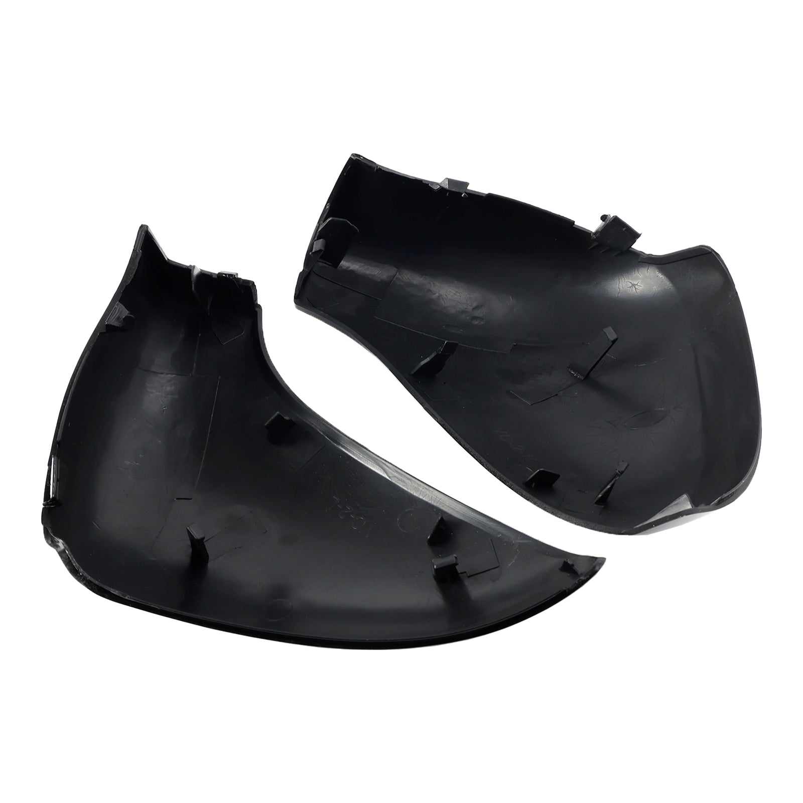 Laterale spiegels schelpen voor Peugeot 207 Hatchback (07/2006-05/2015), Glanzende zwarte spiegelbehuizing, generieke referentie 96801948777