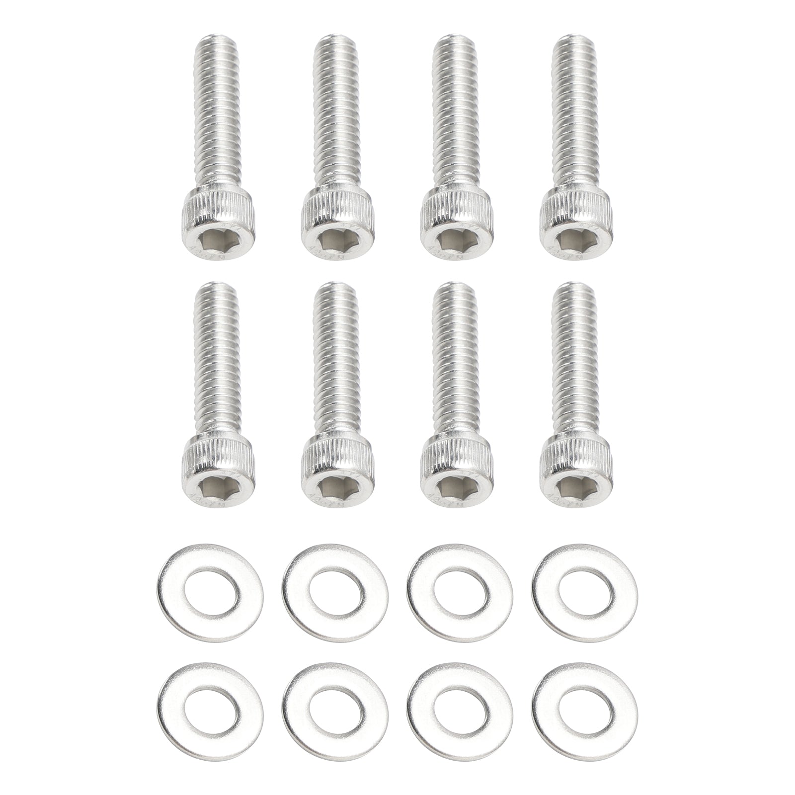 Vijačni komplet Allen UNC v nerjavnem jeklom za 59-sobne motorične pokrove za Sportster XL 2004-Up