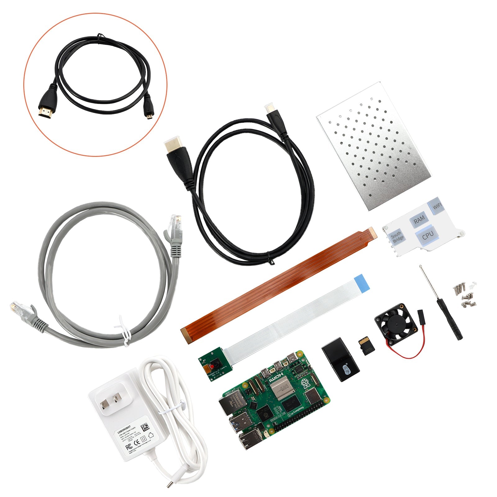 Kit Raspberry Pi 5 8G Sviluppo della scheda Programmazione avanzata Kit Python
