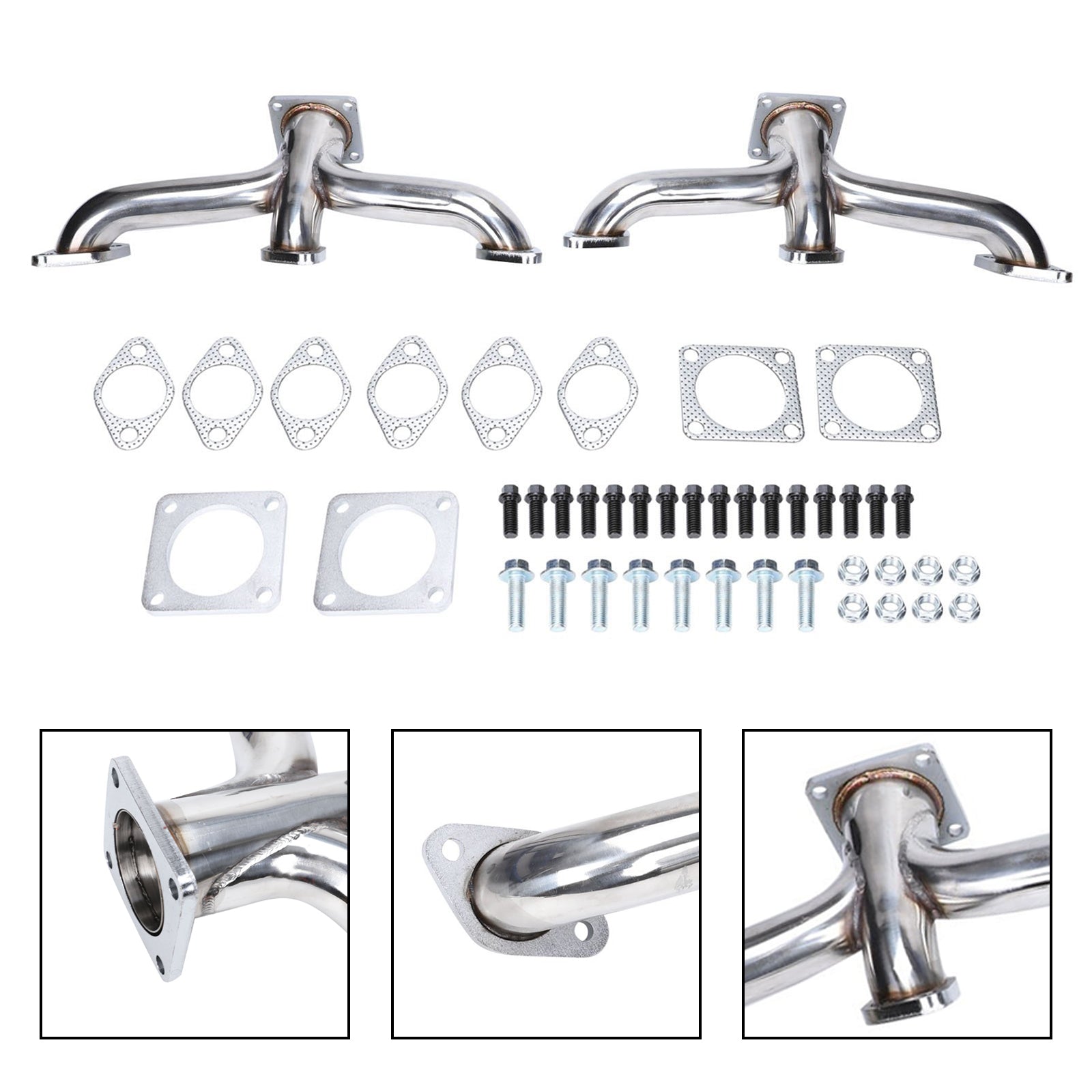 Échappement Header Shorty pour Pickup Ford Flathead V8 1932-1953 - Acier Inox