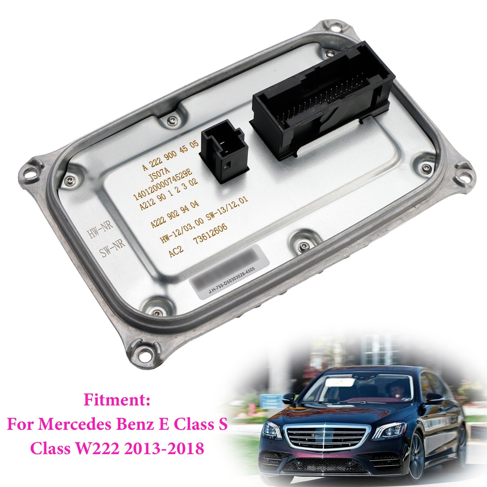 Regelmodule voor de koplampballast van de Mercedes-Benz E-Klasse en S-Klasse W222 (2013-2018) A2129004505