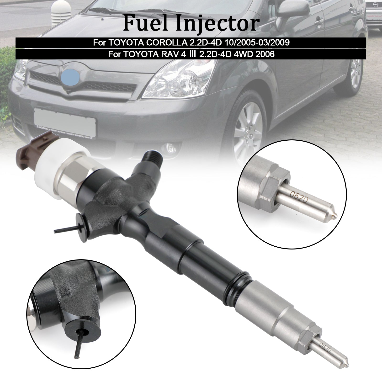1PCS Fuel Injector 23670-0R020 Pour Toyota Corolla RAV4 095000-6040