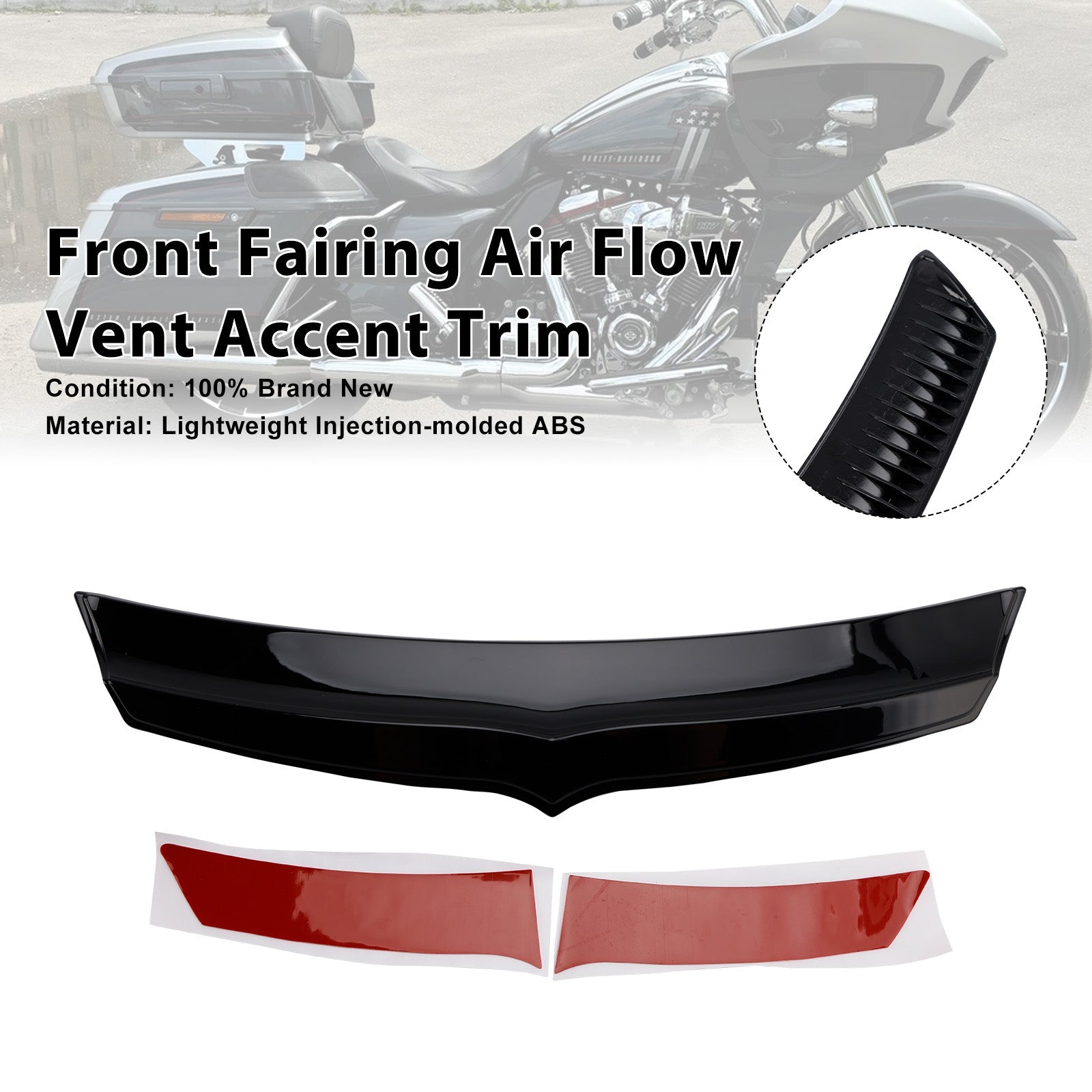 Finitura decorativa della presa d'aria della carenatura anteriore per Road Glide FLTRX 2015 e versioni successive