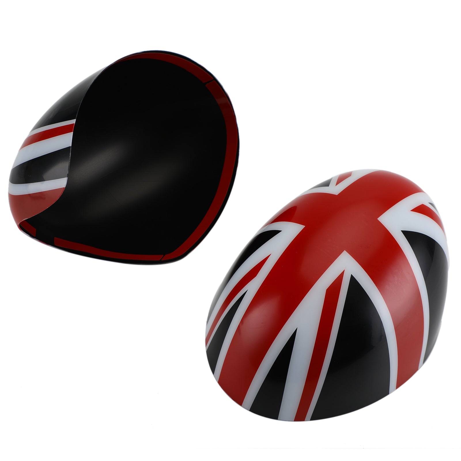 L&H Cubiertas para espejos retrovisores laterales compatibles con MINI Cooper R55 R56 R57 R58 R60 R61 con espejo retrovisor eléctrico plegable