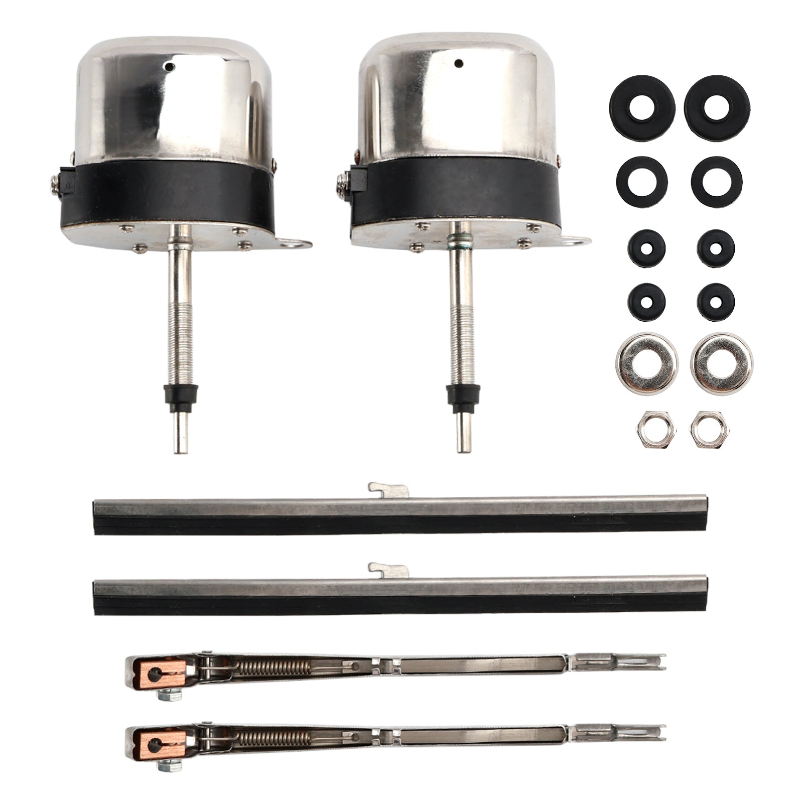 Kit Moteur D’essuie-glace 12V – 105° D’arc, Lame 400 Mm – Universel Pour Tracteur, Bateau, Camping-car – Installation Facile