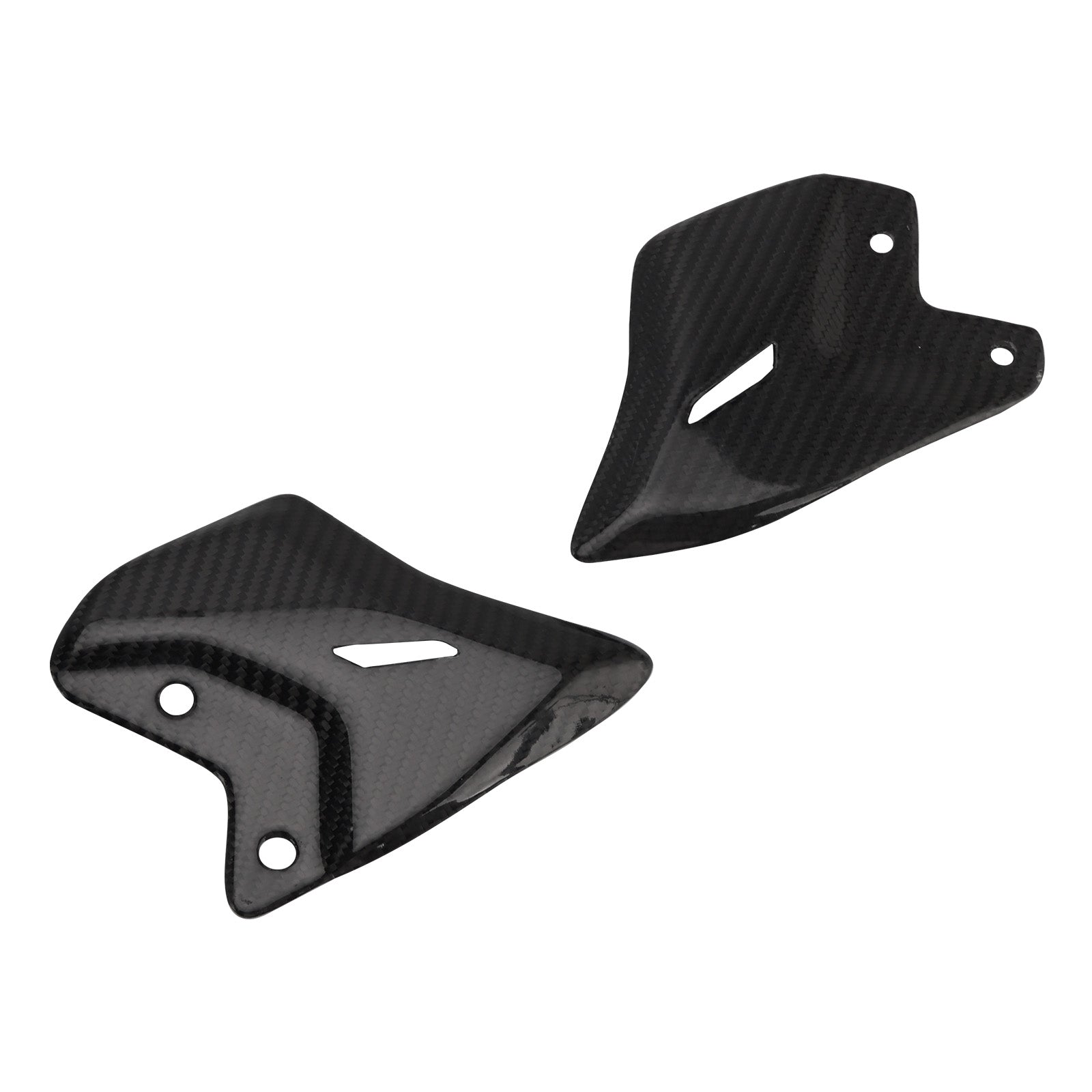 Reposapiés de fibra de carbono originales para Kawasaki Ninja 650 Z650 (2017-2025)
