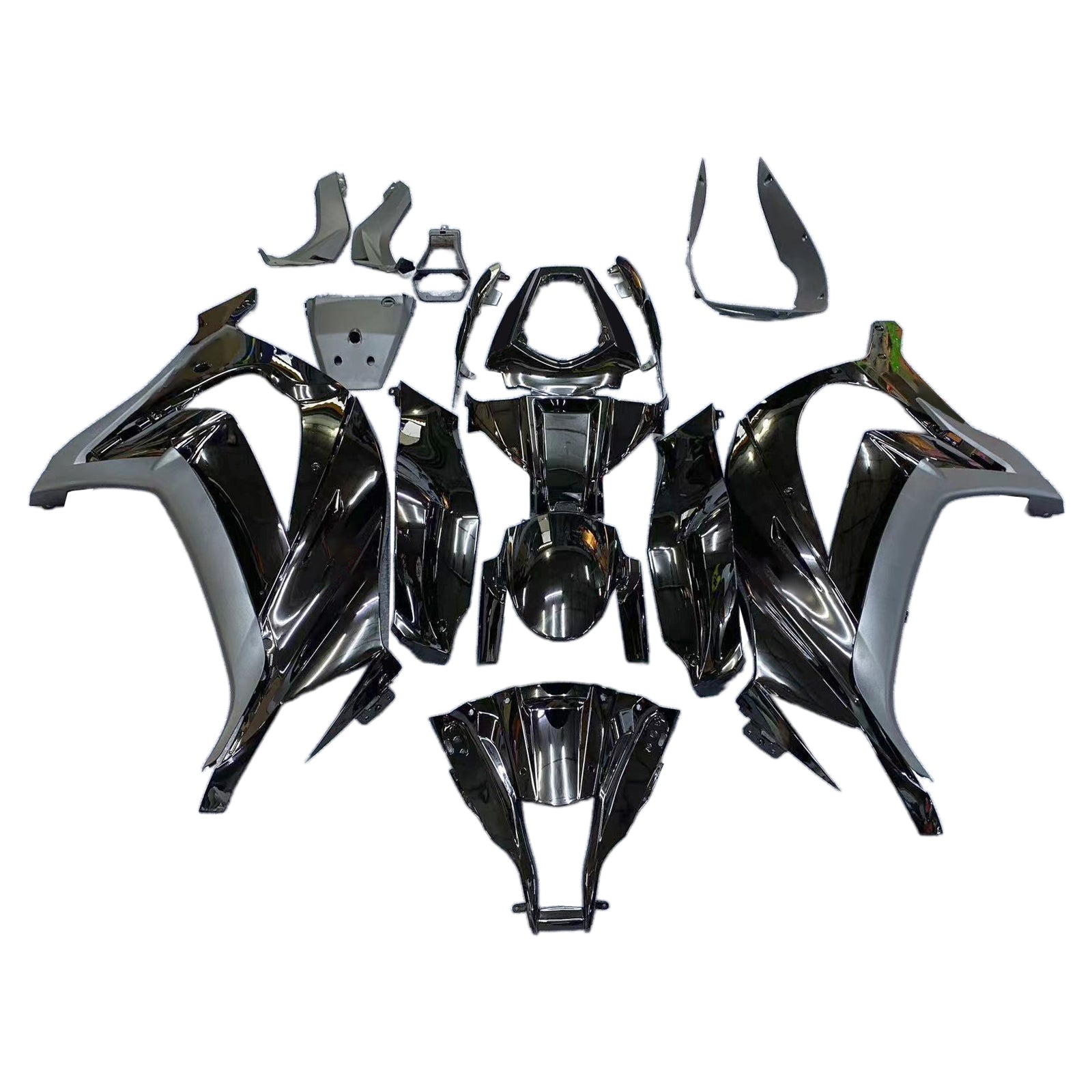 Kit de carénage par injection, carrosserie en plastique ABS, compatible avec la Kawasaki ZX10R 2011-2015