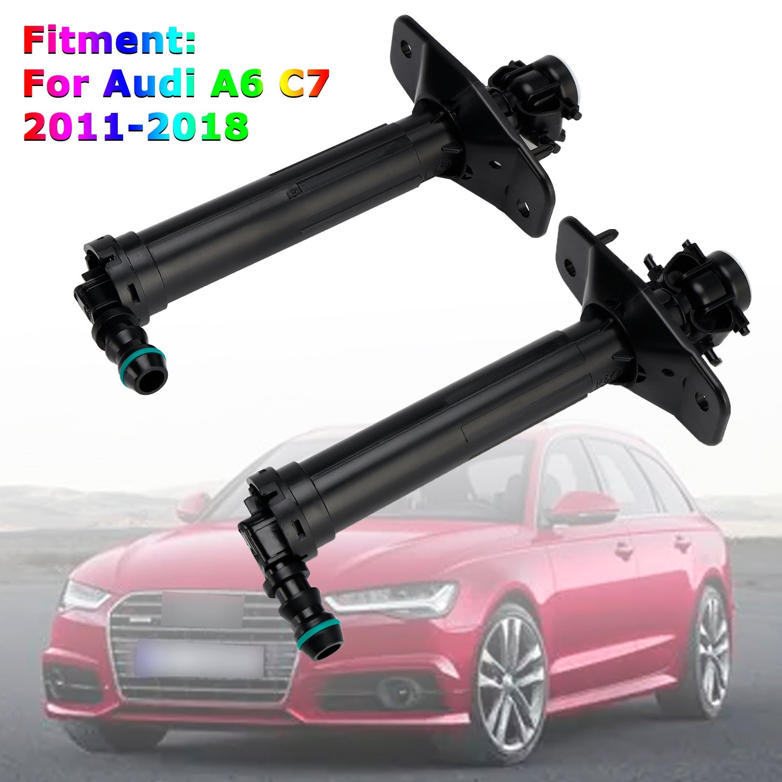 Audi A6 C7 (2011-2018) etuvalojen pesurin suuttimet pari