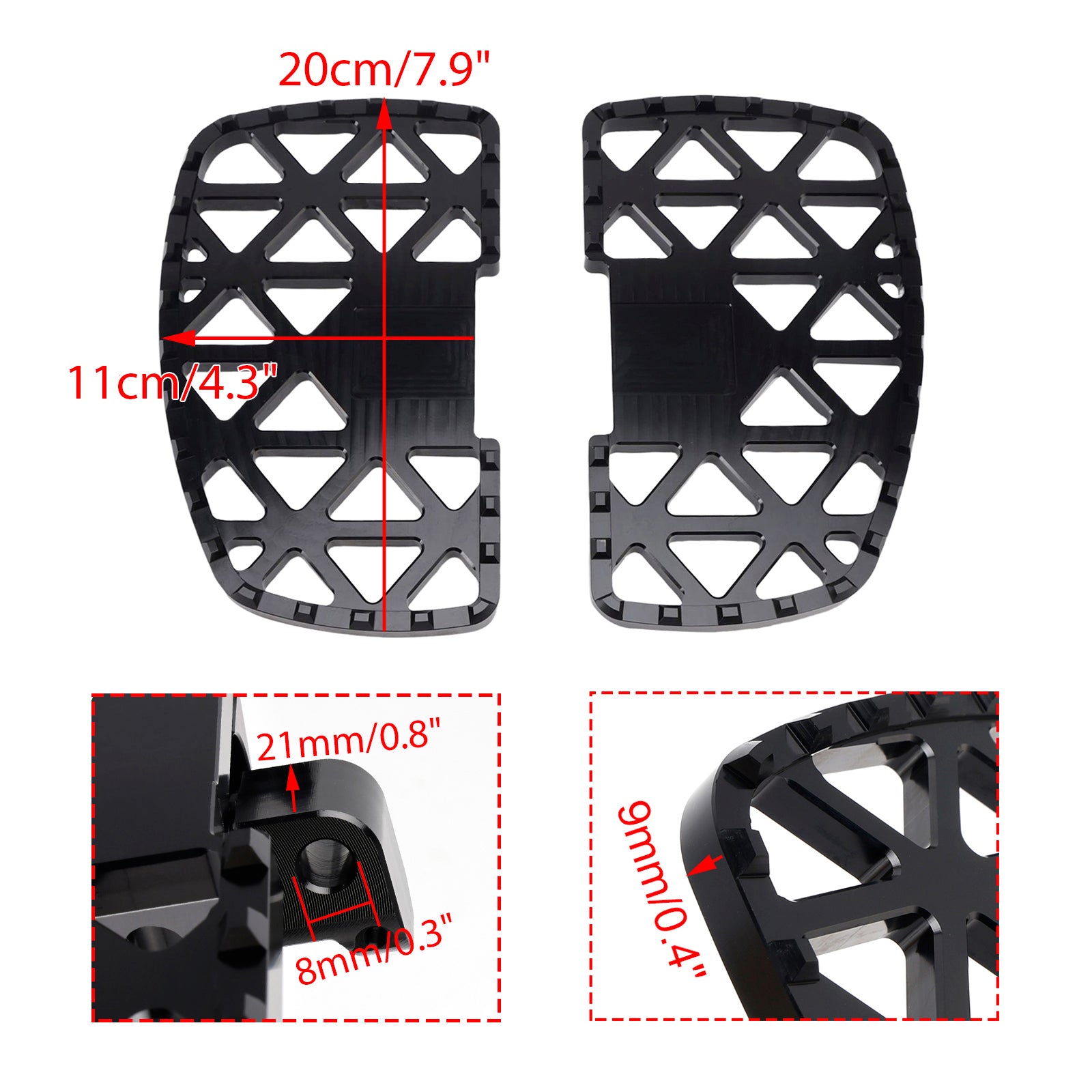 Repose-pieds avant pour BMW R1250RT K1600B K1600GT K1600GTL 2018-2024