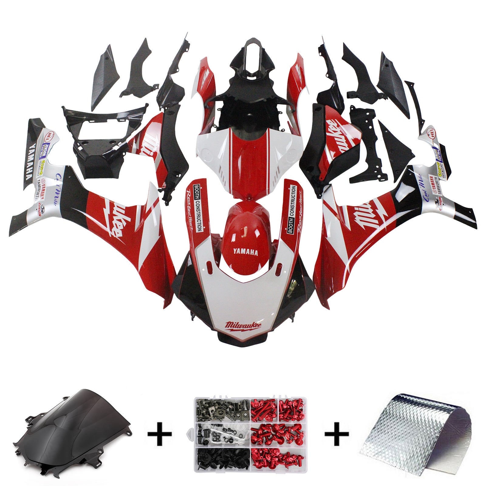 Amotopart Yamaha YZF R1 2020-2023 Kit Plastic Abs