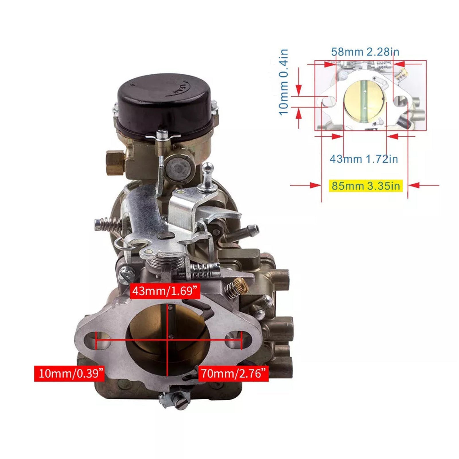 Ford Ford YF Carter de 6 cilindros 240-250-300 1975-1982 D5TZ9510AG