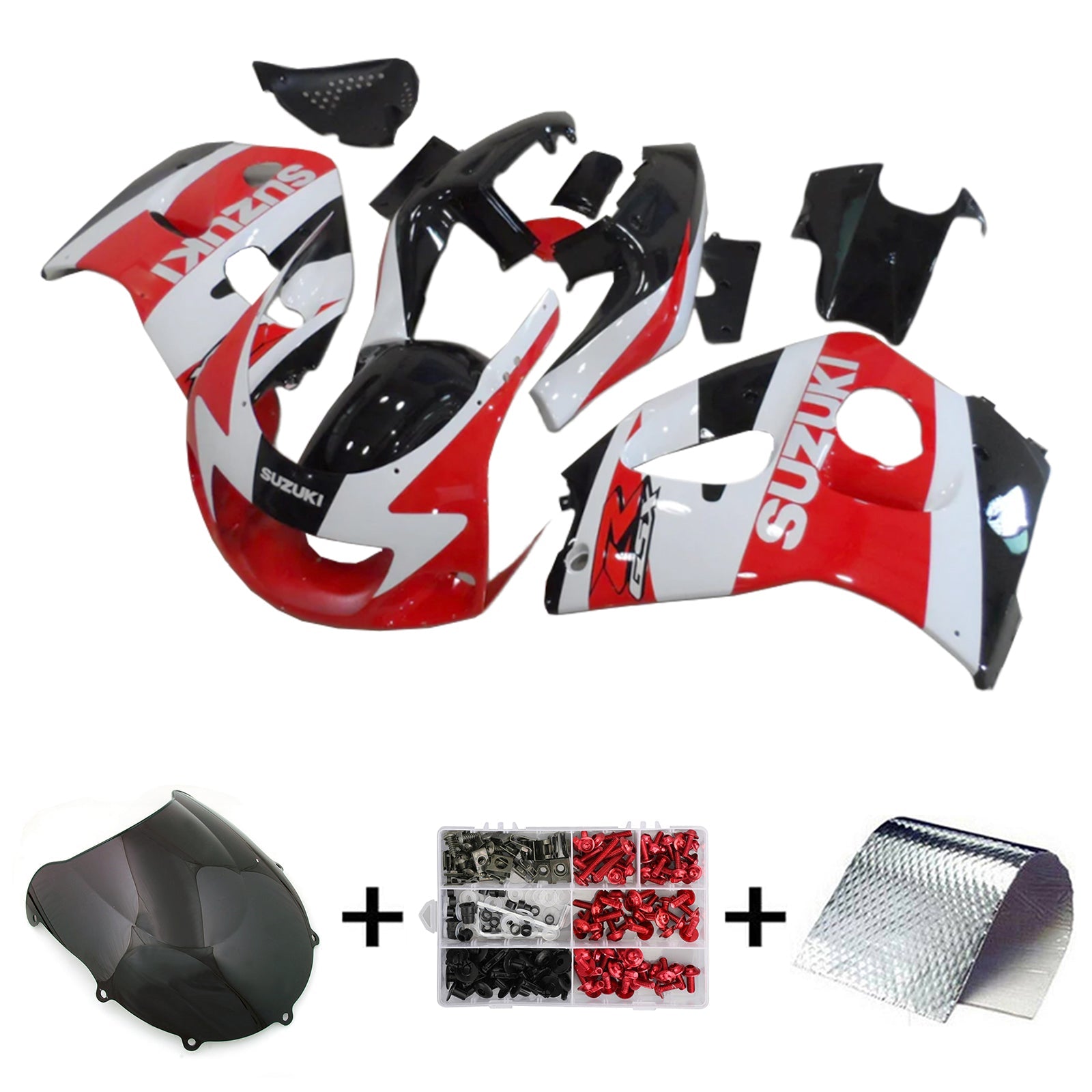 1996-2000 Suzuki GSXR600 1996-1999 GSXR750 Kit carenatura iniezione carrozzeria
