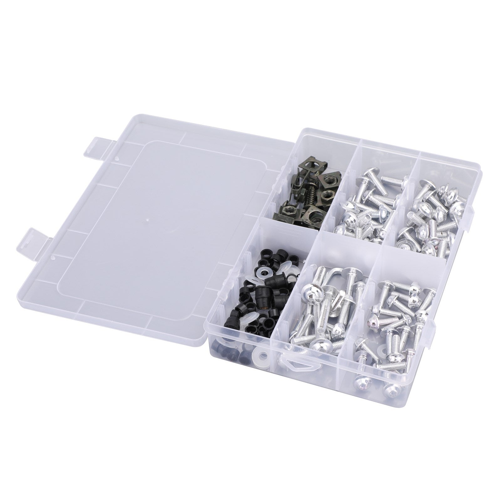 177 szt. Zestaw śrub do owiewki śruby karoserii pasujące do Honda Yamaha Suzuki Kawasaki
