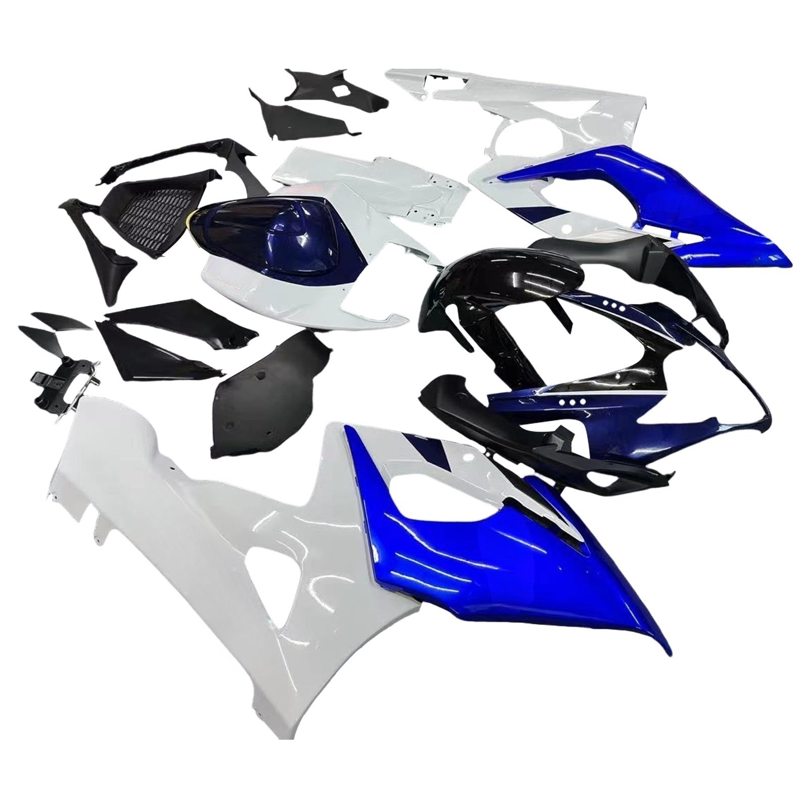 Amotopart Carénages 2005-2006 Suzuki GSXR 1000 Bleu Bleu GSXR Generico