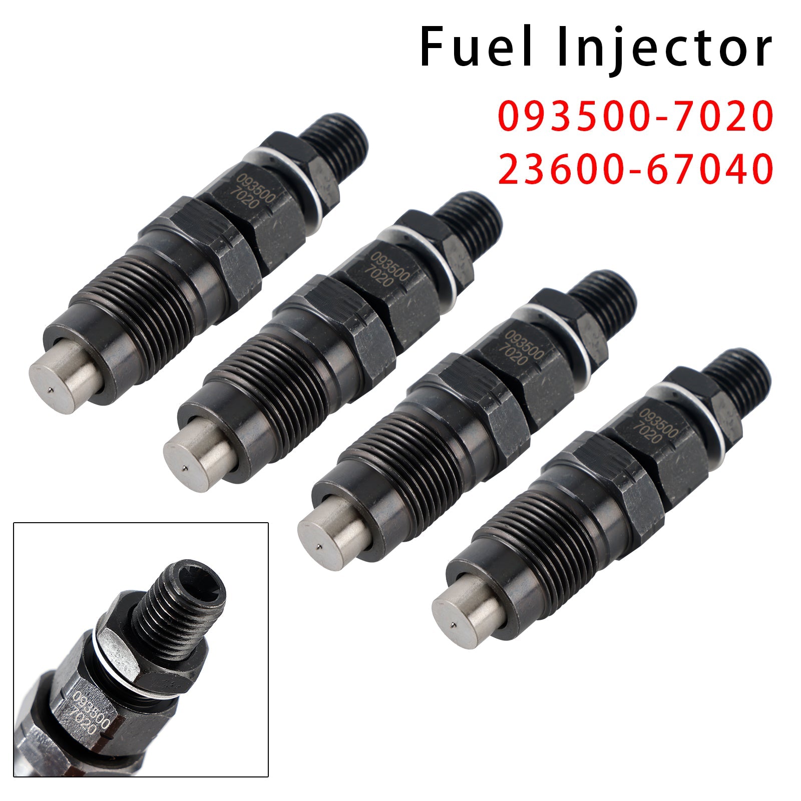 4x iniettori di carburante per Hilux Surf Prado 1KZ-TE 3.0L 093500-7020 23600-67040
