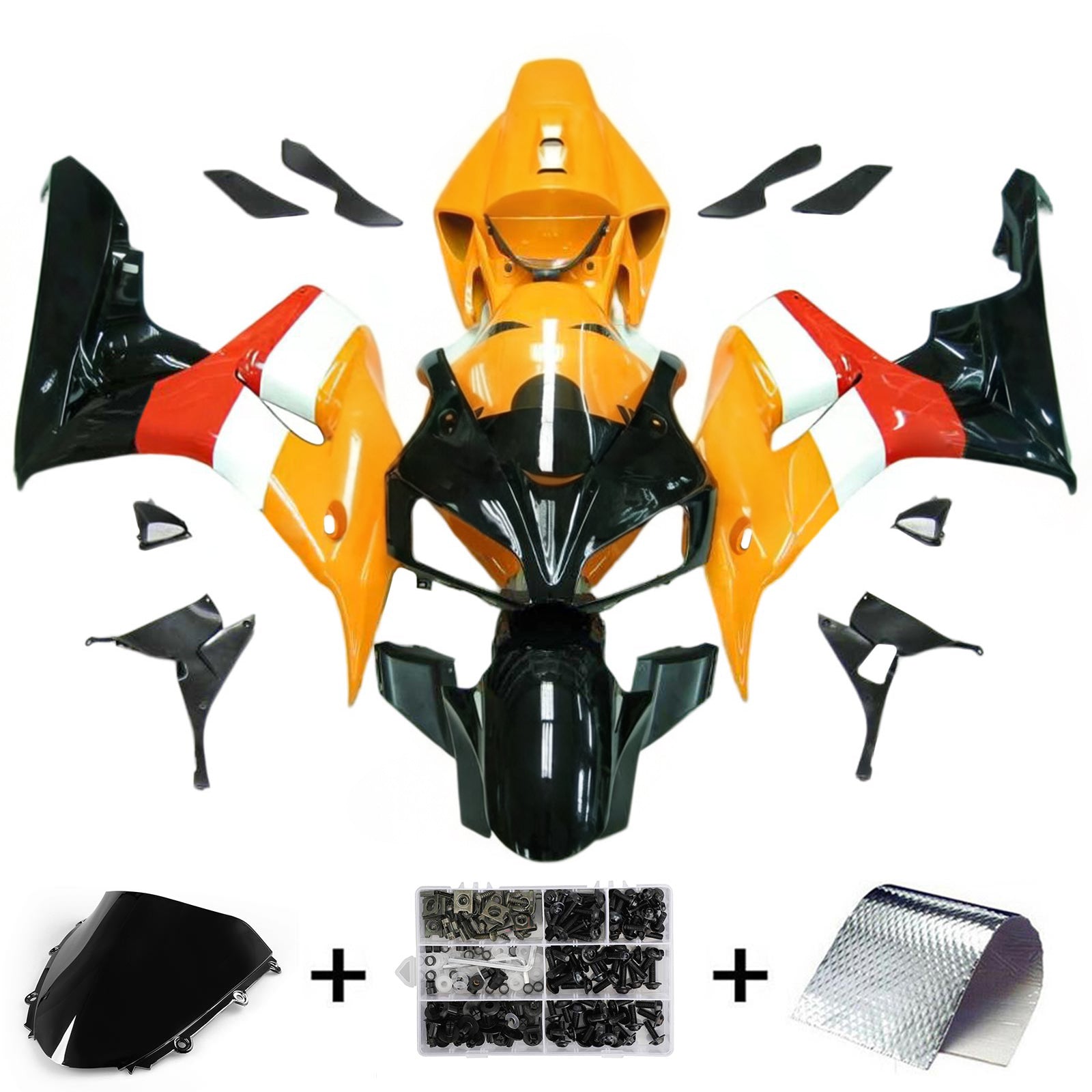 Kit de carénage injecté en plastique ABS pour Honda CBR1000RR 2006-2007