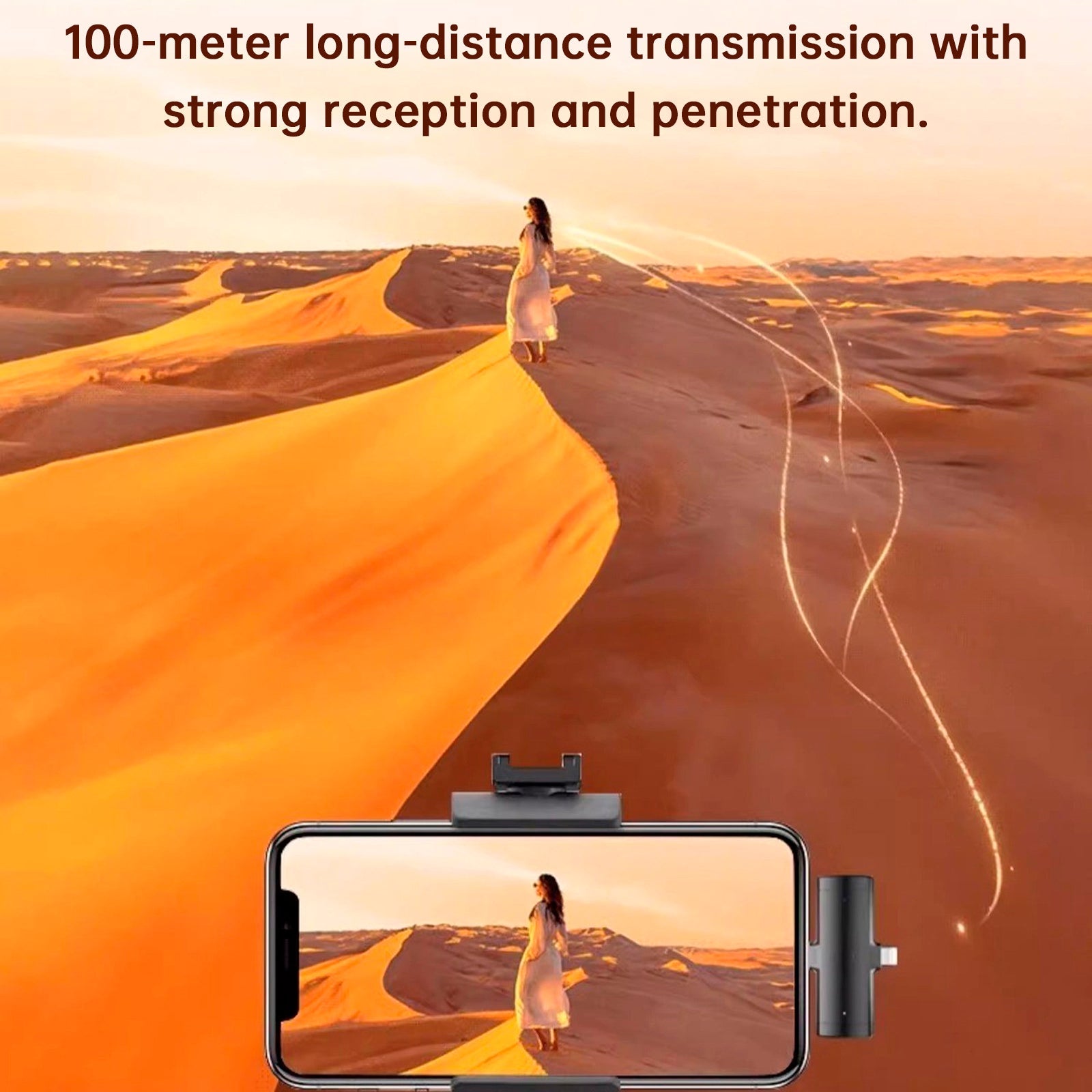 Carte son sans fil complète avec tour de cou et écouteurs pour streaming en direct compatibles avec téléphone, PC et TV