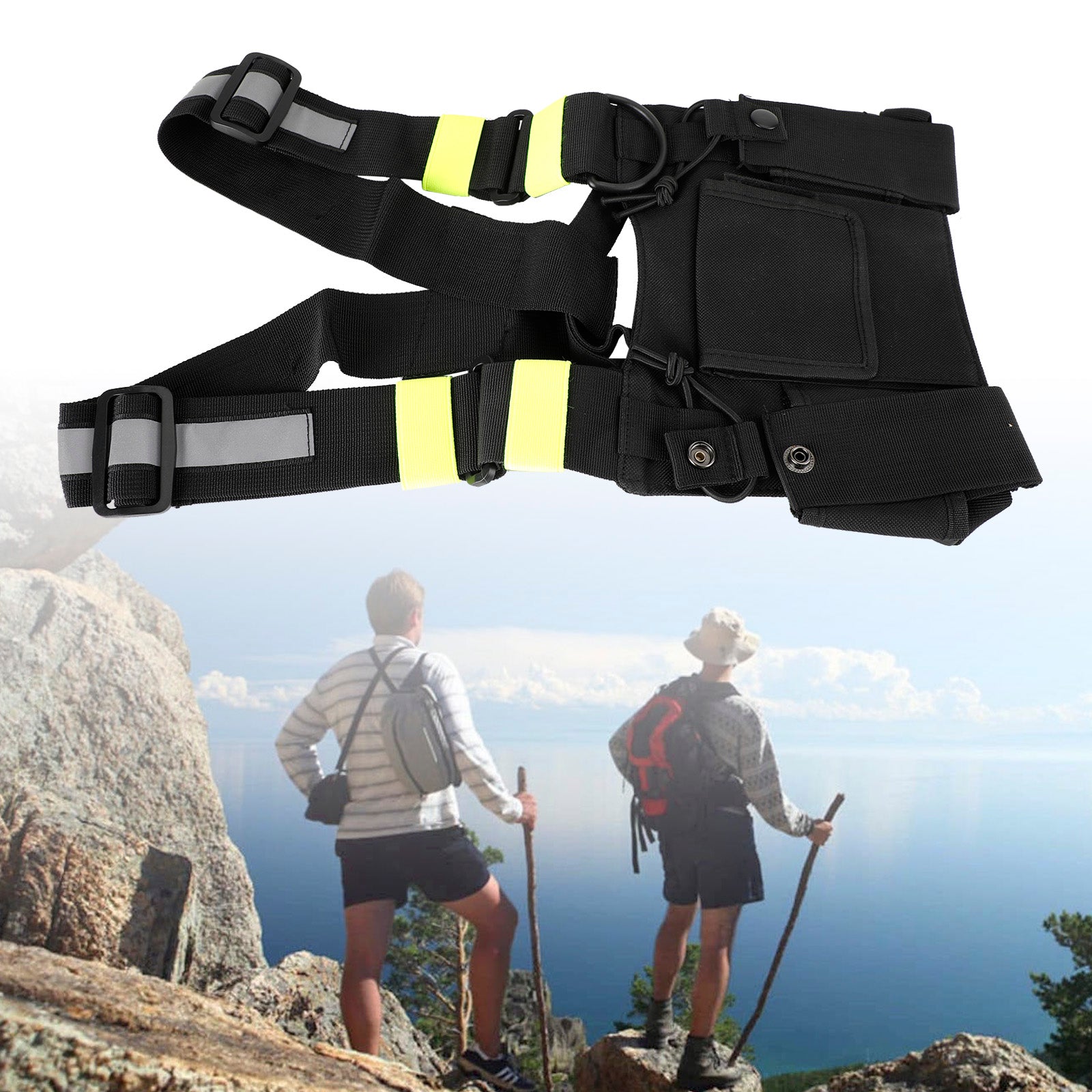 Field Operations Radio Neuf Tactical Multifonctionnel Poitrine Harnais Sac