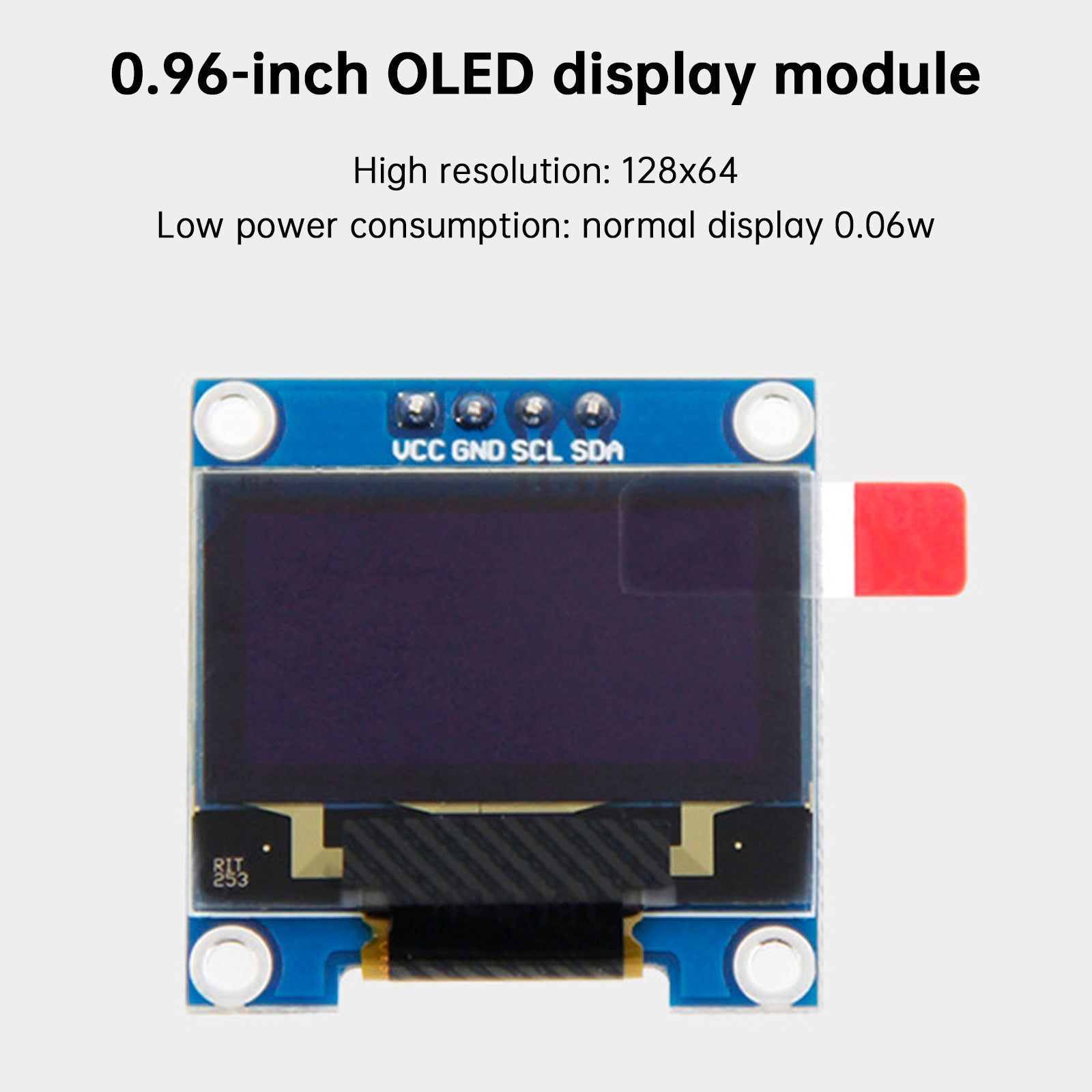Module d'affichage OLED 0,96 pouce pour Raspberry Pi 4B, affichage des informations sur le disque dur IP