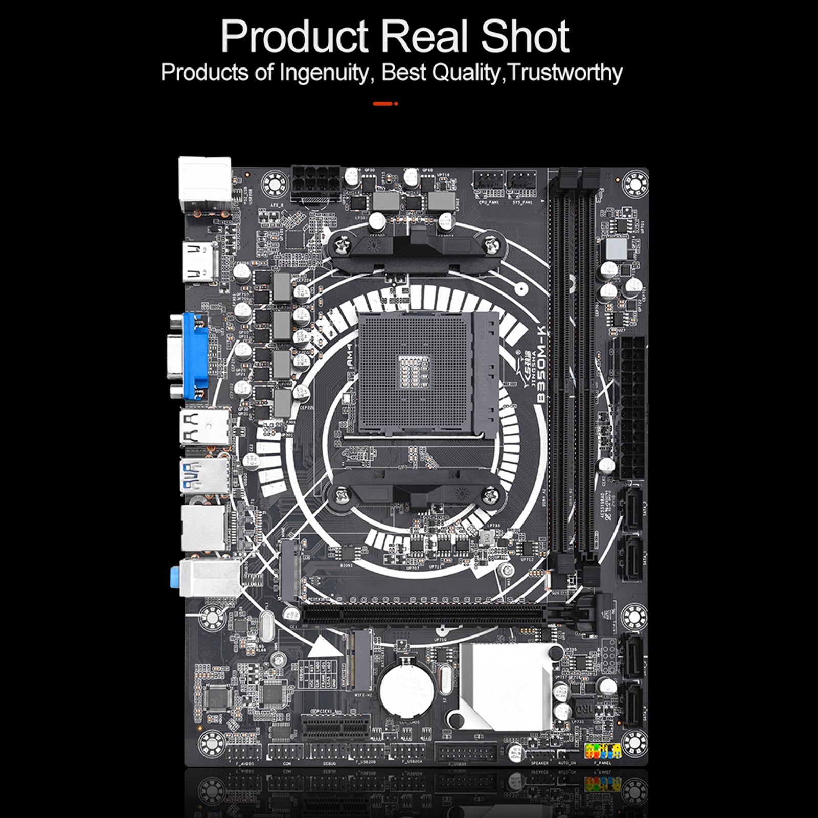 Desktop computerkaart B350M-K DDR4 AM4 CPU WIFI NVME Gigabit Network Card