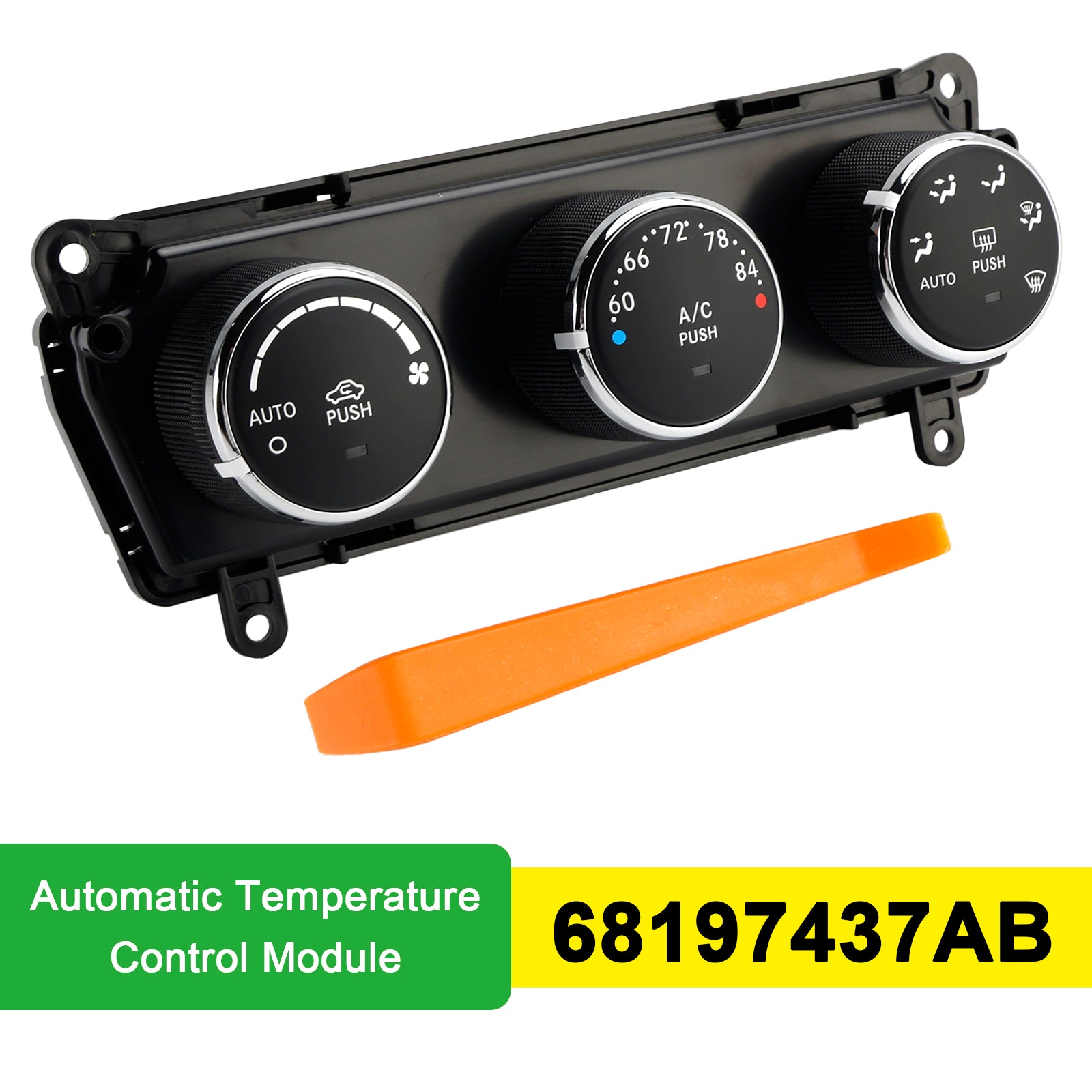 Modulo di controllo automatico della temperatura Jeep Wrangler 2014-2018 68197437AB