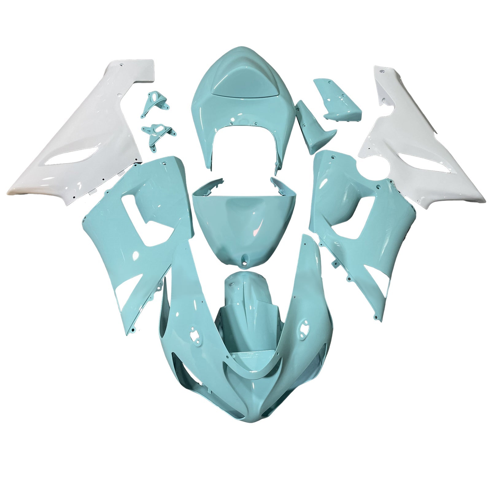 Kit di carenatura a iniezione, corpo in plastica ABS per Kawasaki ZX6R 636 2005-2006