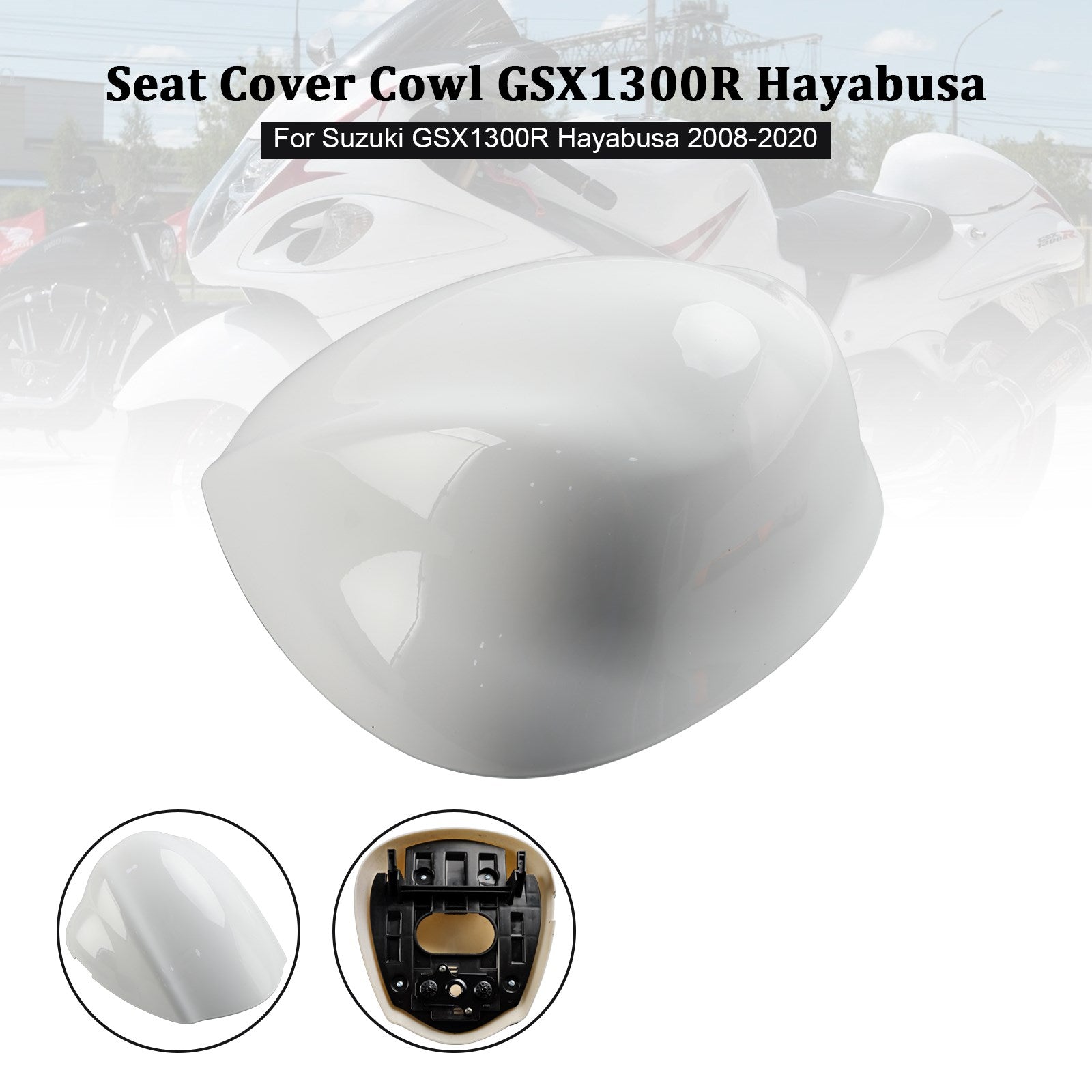 Cubierta del soporte del asiento trasero para Suzuki GSX1300R GSX-R1300 Hayabusa 2008-2020