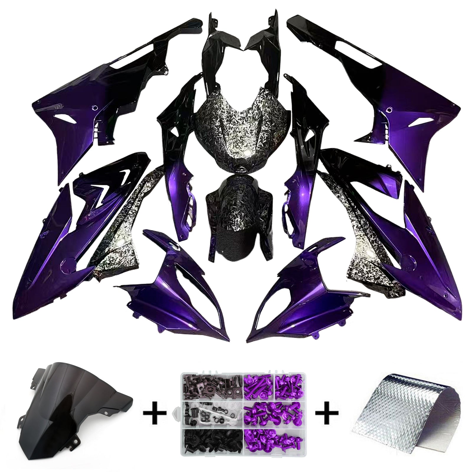 Kit de carénage injecté en plastique ABS pour BMW S1000RR 2017-2018